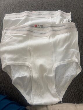 Hanes White Men's Briefs - Twin Pack